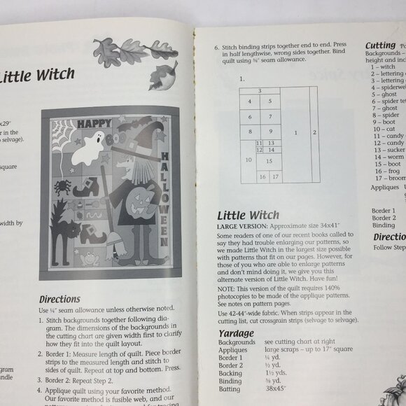 Vintage 2000 Home For The Harvest Patchwork Applique Nancy Smith Lynda Milligan - Picture 4 of 13